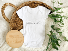 Load image into Gallery viewer, Little Sister Announcement Onesie