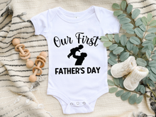 Load image into Gallery viewer, Our First Father's Day Onesie