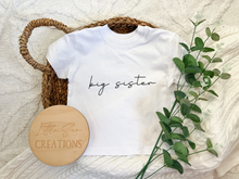 Load image into Gallery viewer, Big Sister Pregnancy Announcement T-Shirt