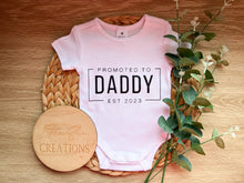 Load image into Gallery viewer, Promoted To Daddy Onesie