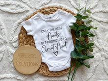 Load image into Gallery viewer, Only The Best Get Promoted Baby Onesie (Personalised)