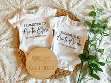 Load image into Gallery viewer, Promoted To Pregnancy Onesie (Personalised)