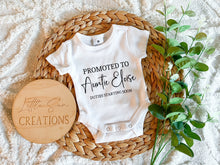 Load image into Gallery viewer, Promoted To Pregnancy Onesie (Personalised)