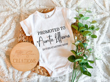 Load image into Gallery viewer, Promoted To Pregnancy Onesie (Personalised)