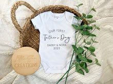Load image into Gallery viewer, First Father's Day Onesie
