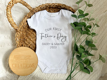 Load image into Gallery viewer, First Father's Day Onesie