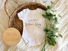 Load image into Gallery viewer, First Father's Day Onesie