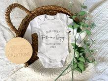 Load image into Gallery viewer, First Father's Day Onesie