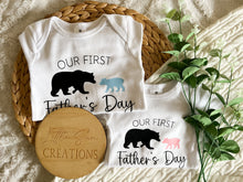 Load image into Gallery viewer, Our First Father's Day Onesie
