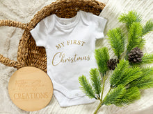 Load image into Gallery viewer, My First Christmas Onesie