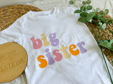 Load image into Gallery viewer, Big Sister T-Shirt (Rainbow)