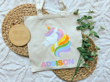 Load image into Gallery viewer, Library/Book Bag (Personalised)