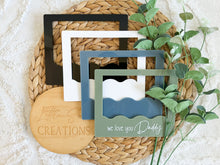 Load image into Gallery viewer, Acrylic Photo Frame w/ Custom Phrase