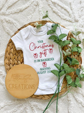 Load image into Gallery viewer, Your Christmas Gift is on Backorder Onesie
