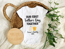 Load image into Gallery viewer, Our First Father's Day Together Onesie