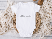 Load image into Gallery viewer, Little Sister Announcement Onesie