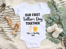 Load image into Gallery viewer, Our First Father's Day Together Onesie