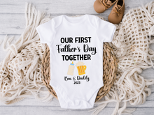 Load image into Gallery viewer, Our First Father's Day Together Onesie