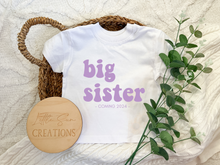 Load image into Gallery viewer, Big Sister T-Shirt (Purple)
