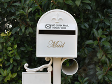 Load image into Gallery viewer, No Junk Mail Letterbox Decal