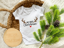 Load image into Gallery viewer, My First Christmas Reindeer Onesie