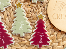 Load image into Gallery viewer, Acrylic Christmas Tree Gift Tags