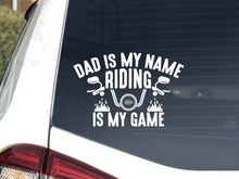 Load image into Gallery viewer, Riding is my Game, Motorbike Car Decal