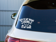 Load image into Gallery viewer, Riding is my Game, Motorbike Car Decal