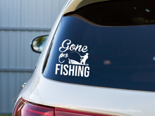 Load image into Gallery viewer, Gone Fishing Car Decal