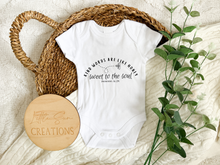 Load image into Gallery viewer, Kind Words Are Like Honey Onesie