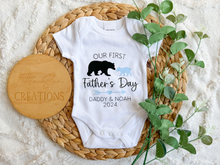 Load image into Gallery viewer, Our First Father's Day Onesie