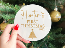 Load image into Gallery viewer, First Christmas Acrylic Plaque