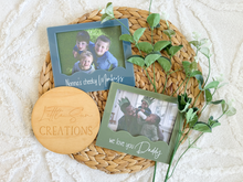 Load image into Gallery viewer, Acrylic Photo Frame w/ Custom Phrase