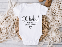 Load image into Gallery viewer, Oh Baby! We're Expecting Baby Onesie