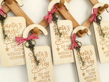 Load image into Gallery viewer, Santa's Magic Key w/ Wooden Door Sign