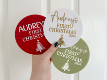 Load image into Gallery viewer, First Christmas Acrylic Plaque