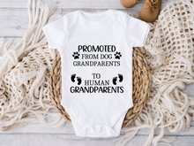Load image into Gallery viewer, Promoted to Human Grandparents Onesie