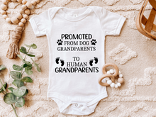 Load image into Gallery viewer, Promoted to Human Grandparents Onesie