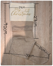 Load image into Gallery viewer, Neutral Christmas Stockings (Personalised)