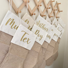 Load image into Gallery viewer, Neutral Christmas Stockings (Personalised)