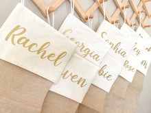 Load image into Gallery viewer, Neutral Christmas Stockings (Personalised)