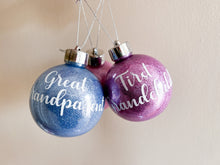 Load image into Gallery viewer, Christmas Baubles (Custom Phrases)