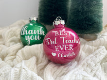 Load image into Gallery viewer, Christmas Baubles (Custom Phrases)