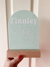 Load image into Gallery viewer, Birth Details Arch Plaque