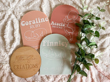 Load image into Gallery viewer, Birth Details Arch Plaque