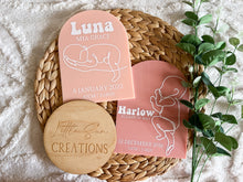 Load image into Gallery viewer, Birth Details Arch Plaque