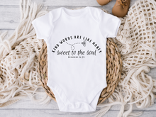 Load image into Gallery viewer, Kind Words Are Like Honey Onesie
