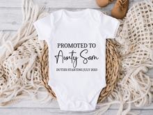 Load image into Gallery viewer, Promoted To Pregnancy Onesie (Personalised)