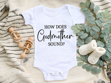 Load image into Gallery viewer, How Does *Name* Sound? Baby Onesie (Personalised)