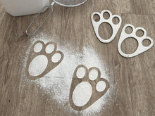 Load image into Gallery viewer, Easter Bunny Footprints Stencil